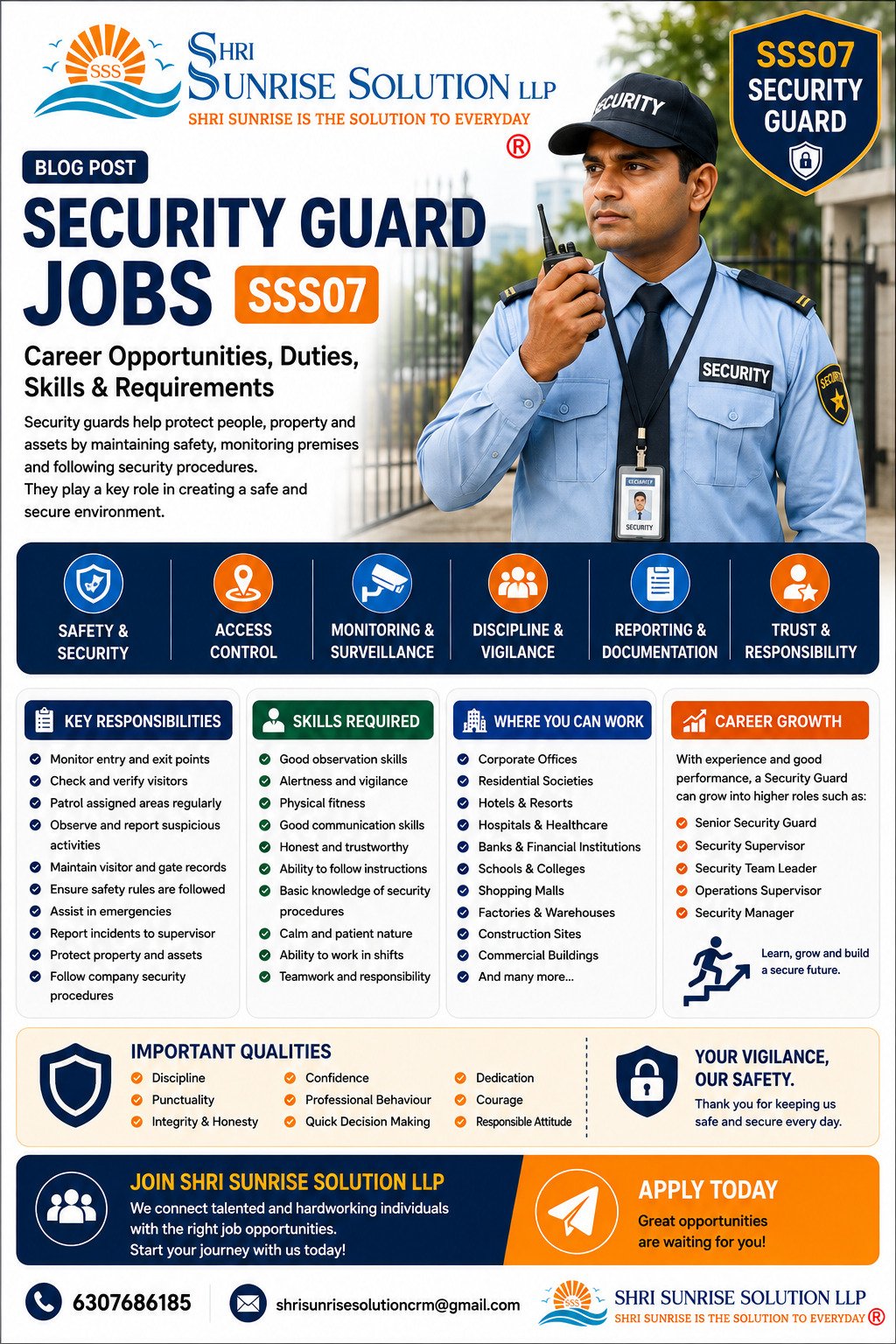 Security Guard Jobs in India – Duties, Skills, Requirements & Career Opportunities